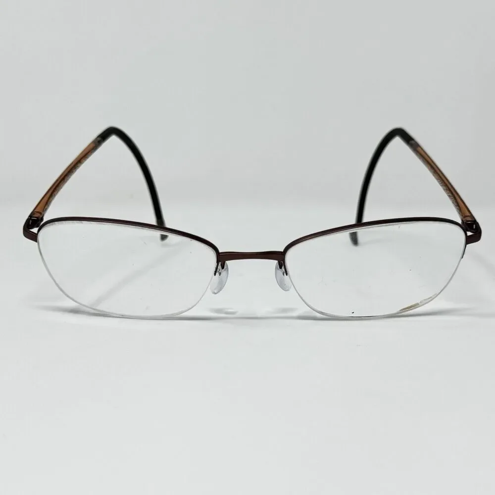 Silhouette 4453 40 6057 Brown Eyeglass Frames 52-18-140 Made in Austria